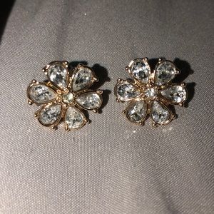 Brand New Flower Gem Earrings